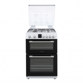 Montpellier MDOG60LW 60cm Double Gas Cooker in White