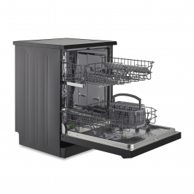 Montpellier MDW1354K MONTPELLIER BLACK 60CM FREESTANDING DISHWASHER - 1